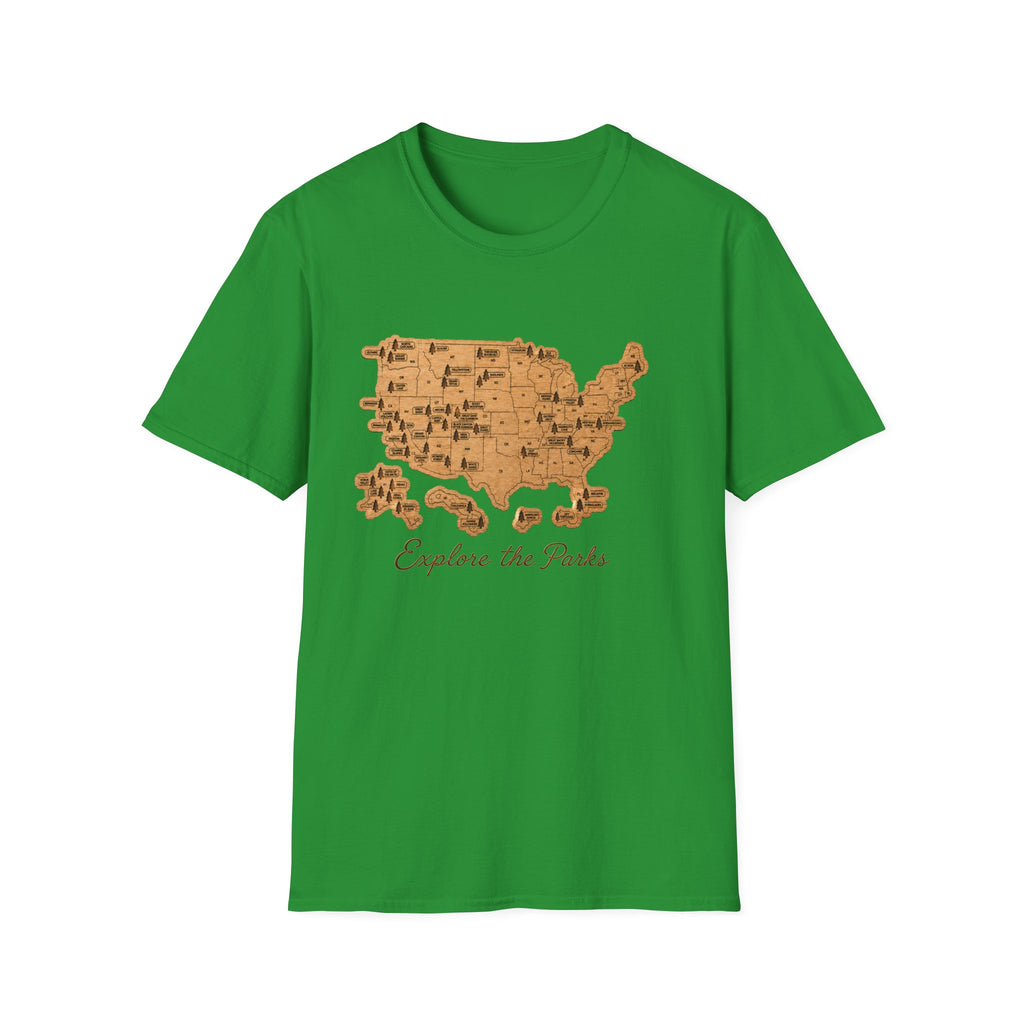 Explore the National Parks Map Tee