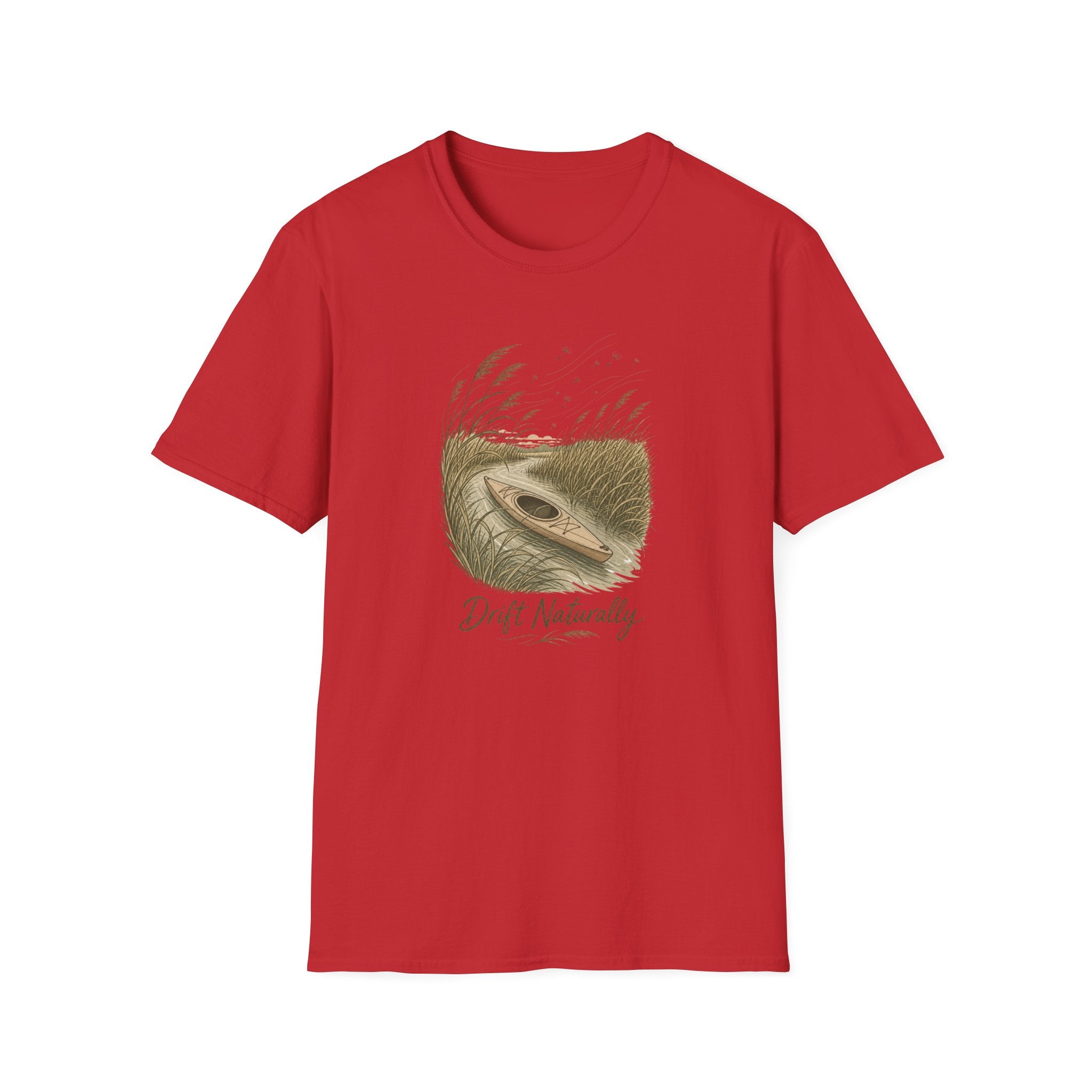 Drift Naturally T-Shirt — Kayak Paddle Nature Tee