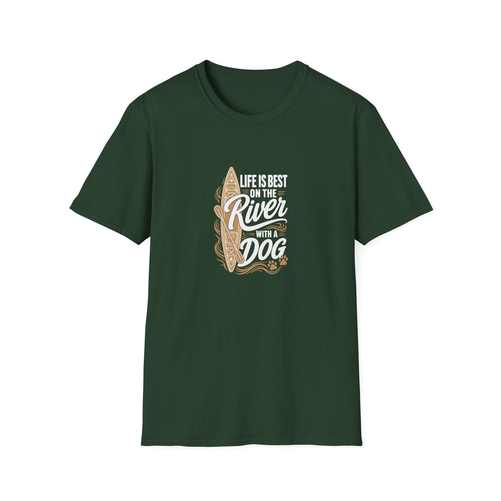 River Life with a Dog T-Shirt
