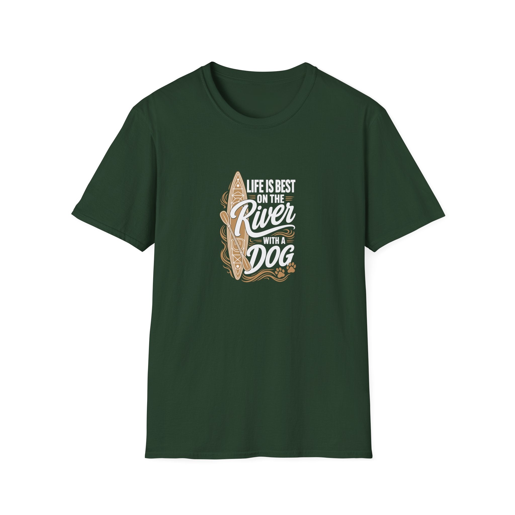 River Life with a Dog T-Shirt