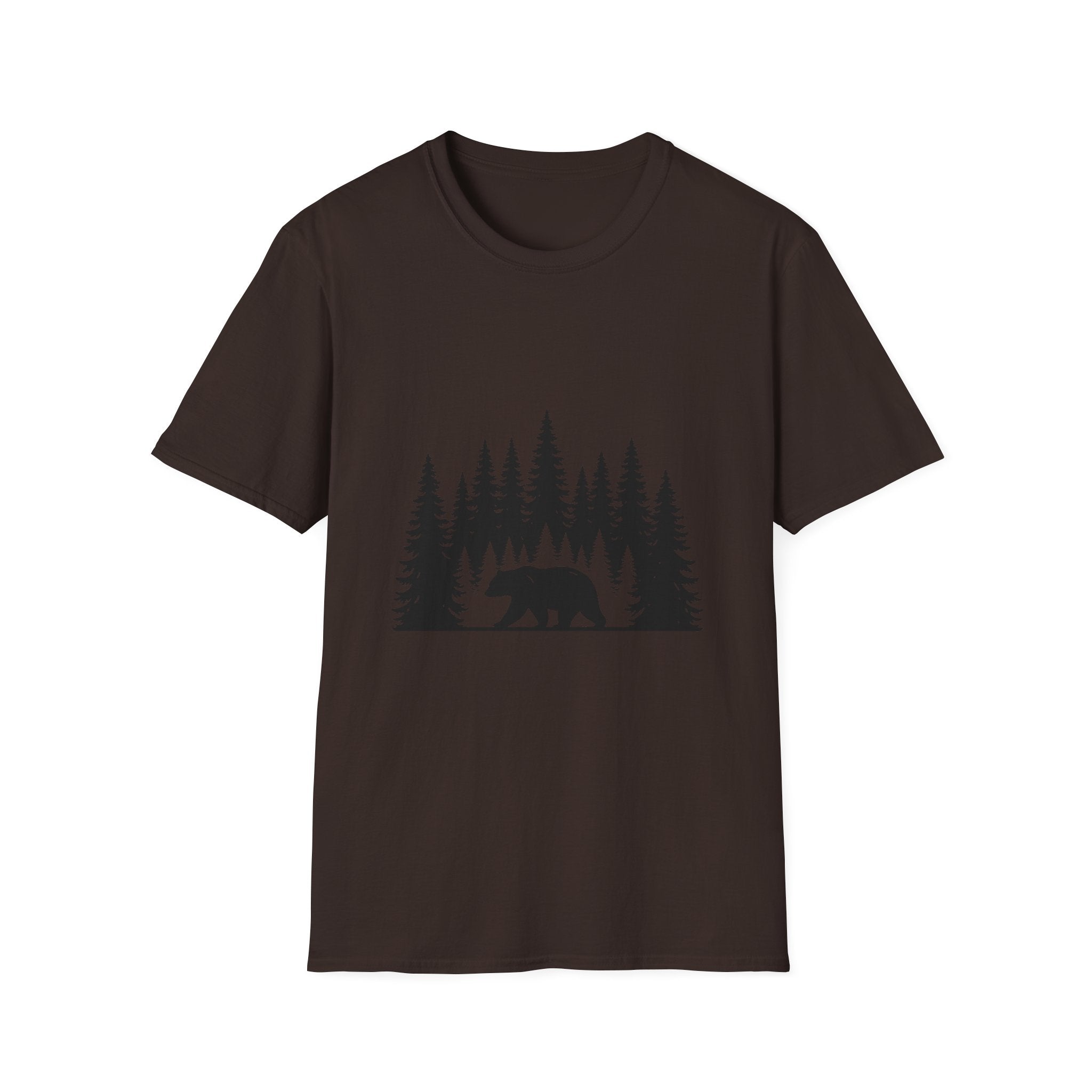 Bear Silhouette Nature Outdoors Tee