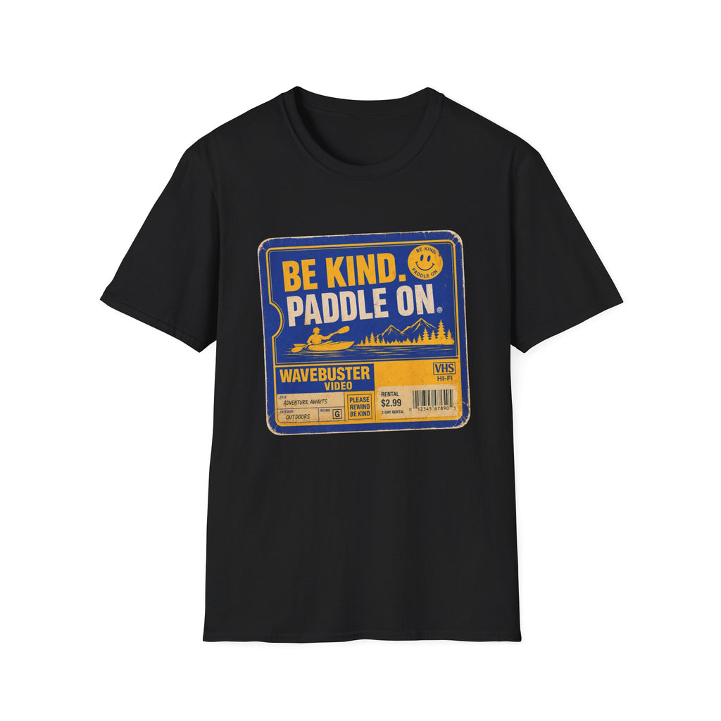 Be Kind Paddle On T-Shirt – Retro Kayaking Tee