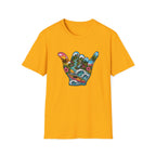Shaka Vibes T-Shirt — Tropical Beach Hand Graphic