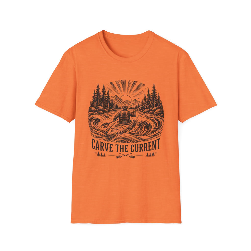Kayaking T-Shirt — "Carve the Current" Adventure Tee