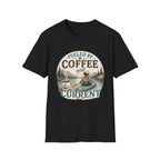 Kayak T-Shirt — "Fueled by Coffee and Current" Outdoor Adventure Tee