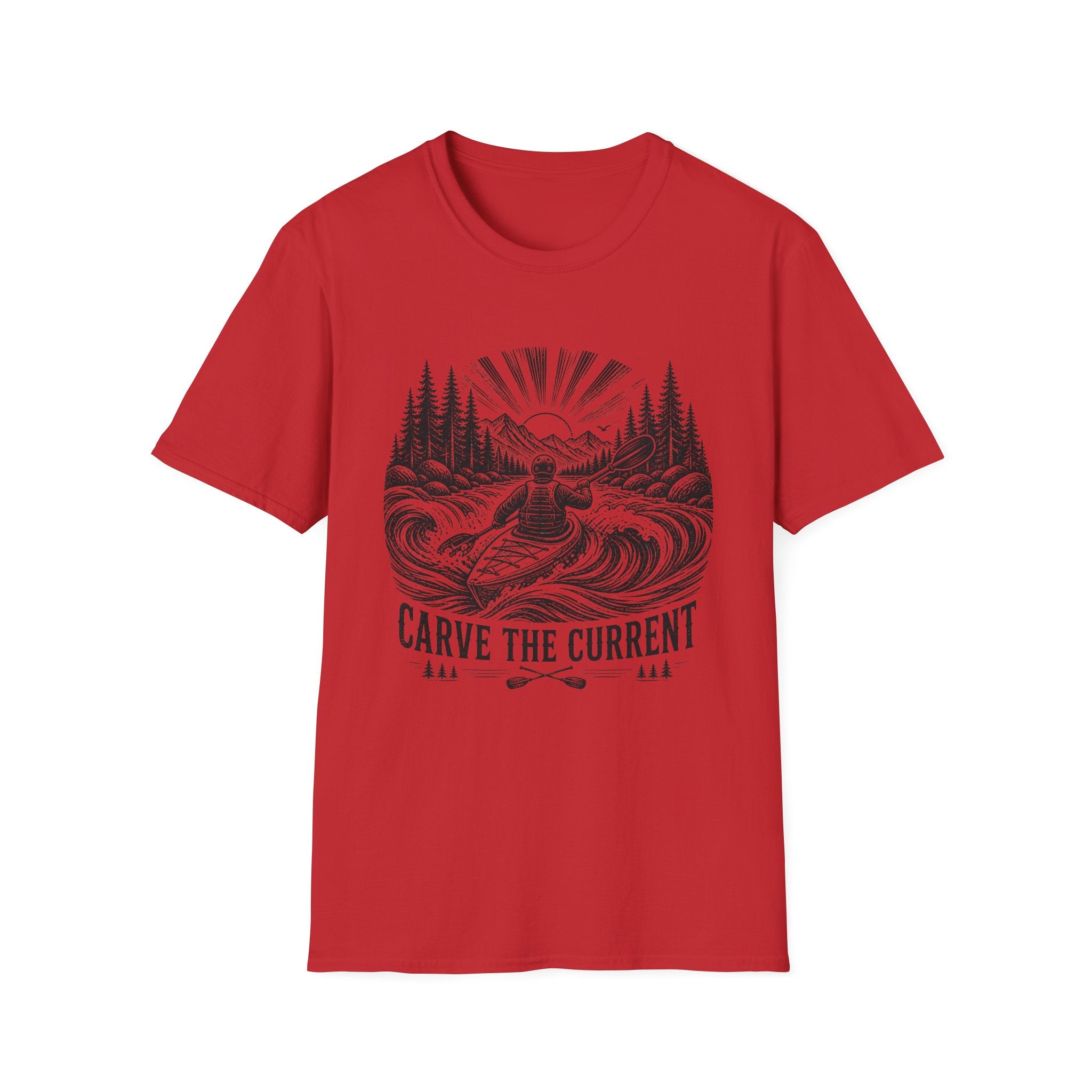 Kayaking T-Shirt — "Carve the Current" Adventure Tee