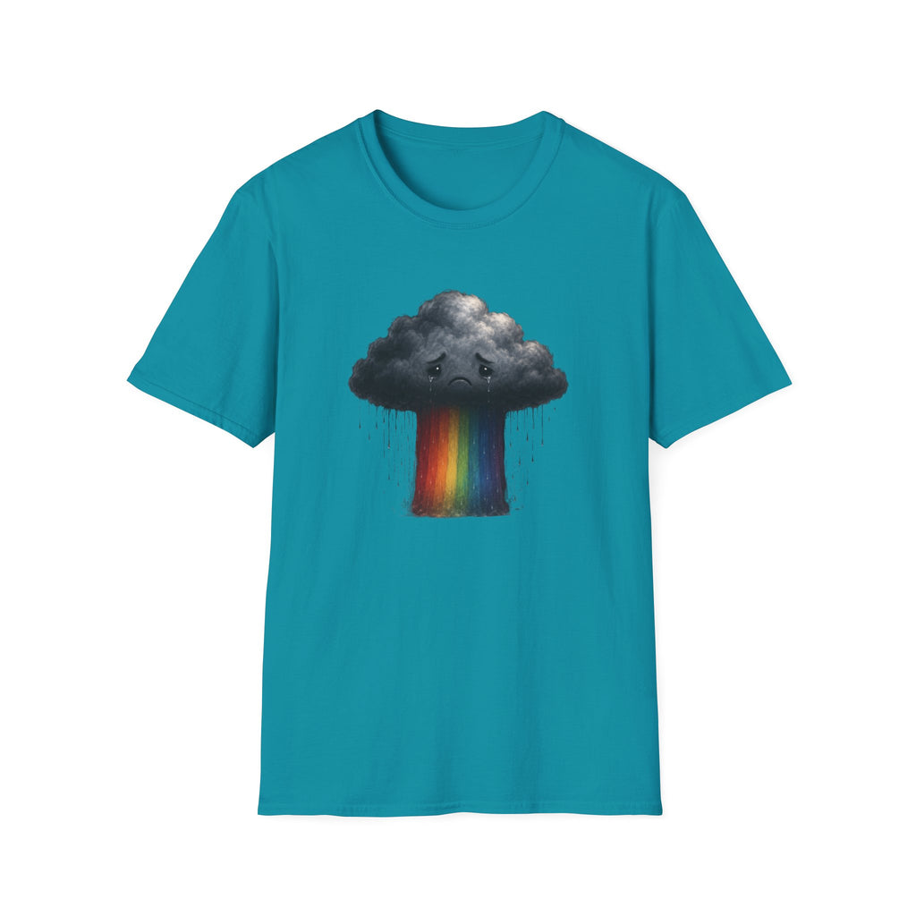 Sad rainbow cloud eco-friendly Tee