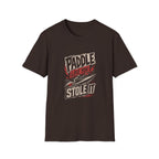 Paddle Like You Stole It T-Shirt — Retro Kayak Graphic Tee