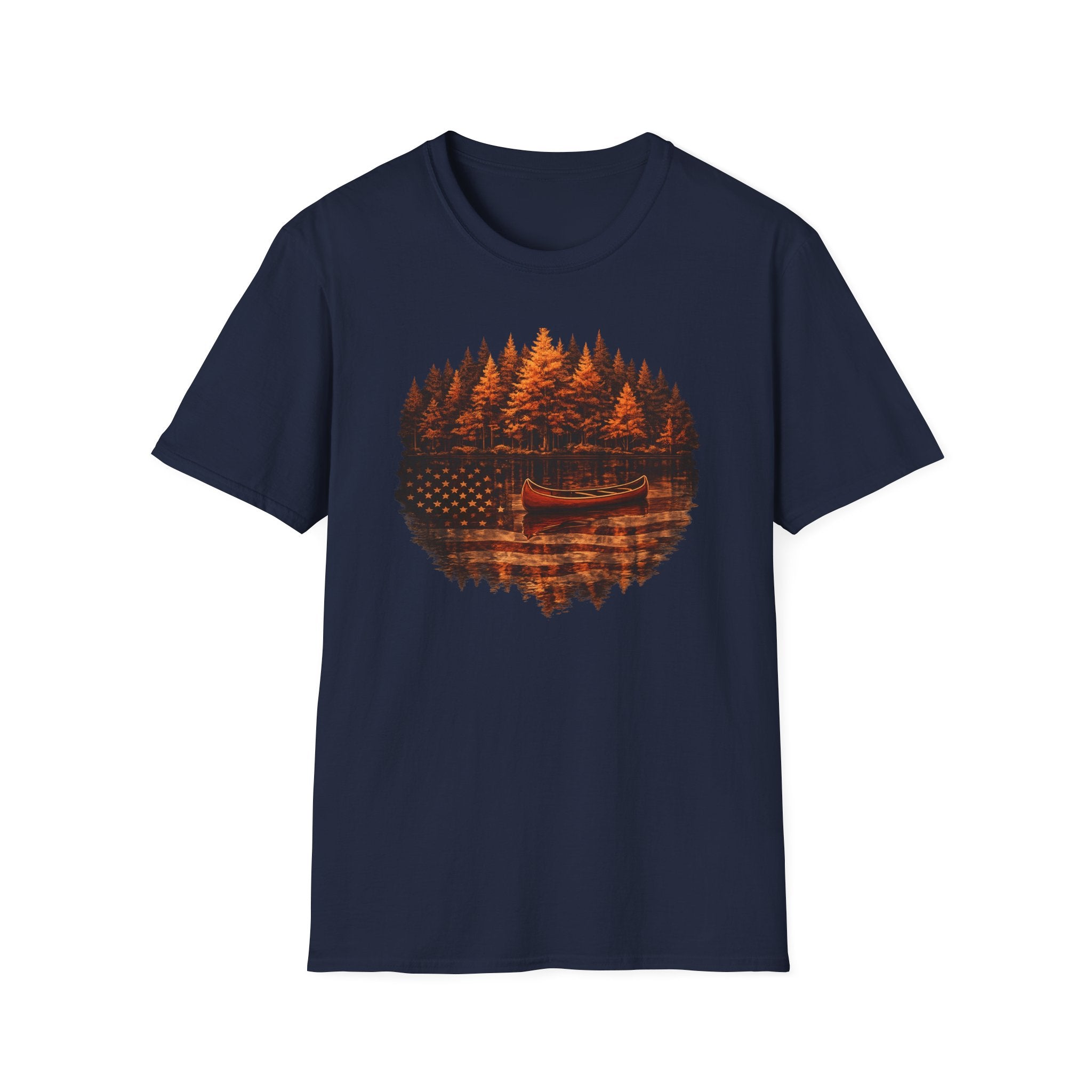 Flag Canoe Reflection Tee