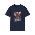 Paddle Like You Stole It T-Shirt — Retro Kayak Graphic Tee