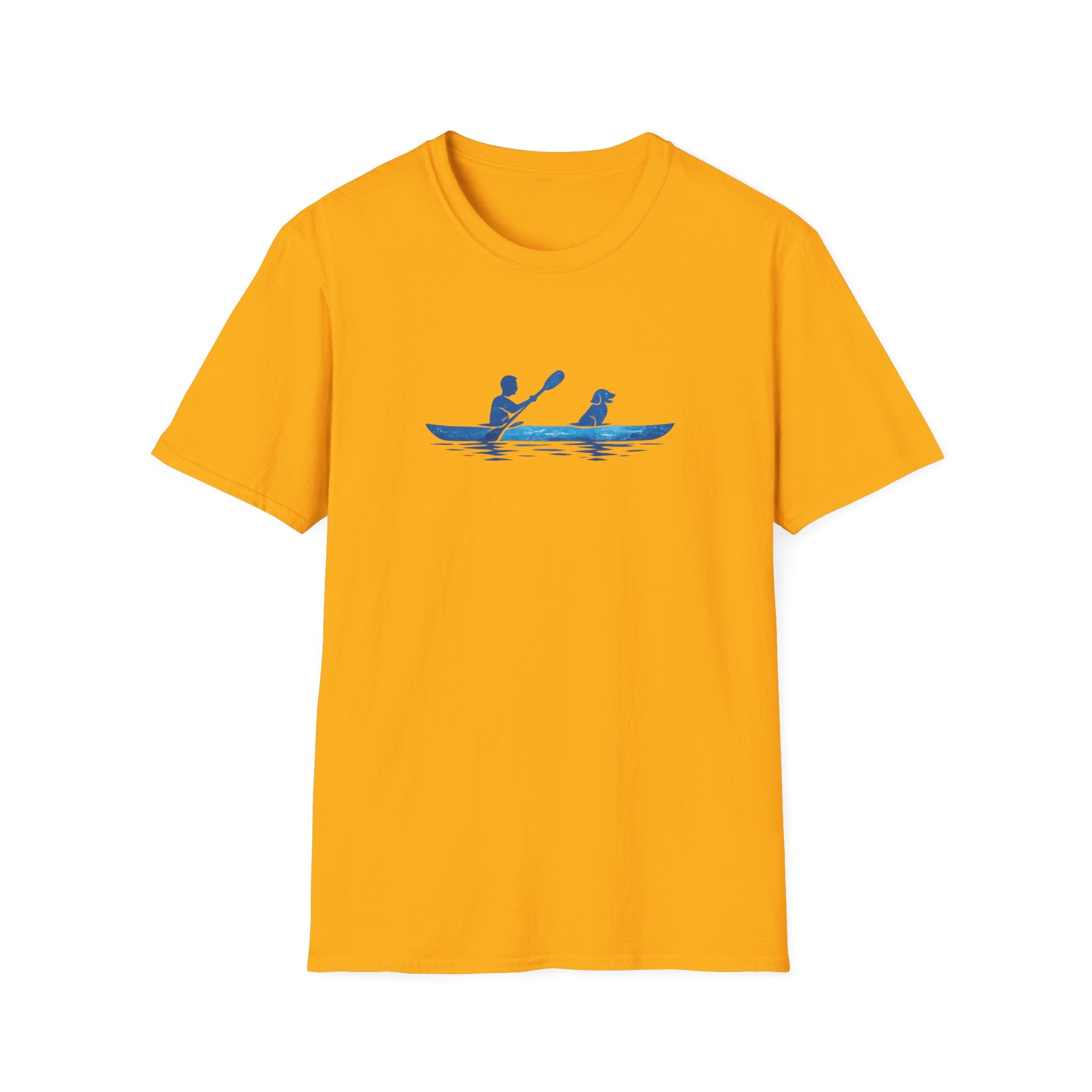 Kayak Dog T‑Shirt — Kayak Paddling with Dog Graphic Tee