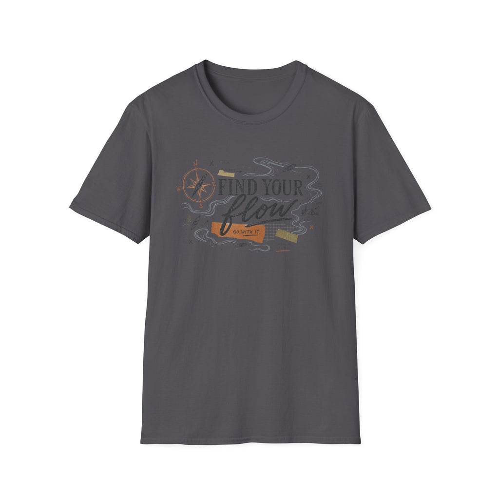Find Your Flow T-Shirt — Kayak & Compass Adventure Tee