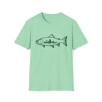 Fishing Graphic T-Shirt — Scenic Fish Illustration