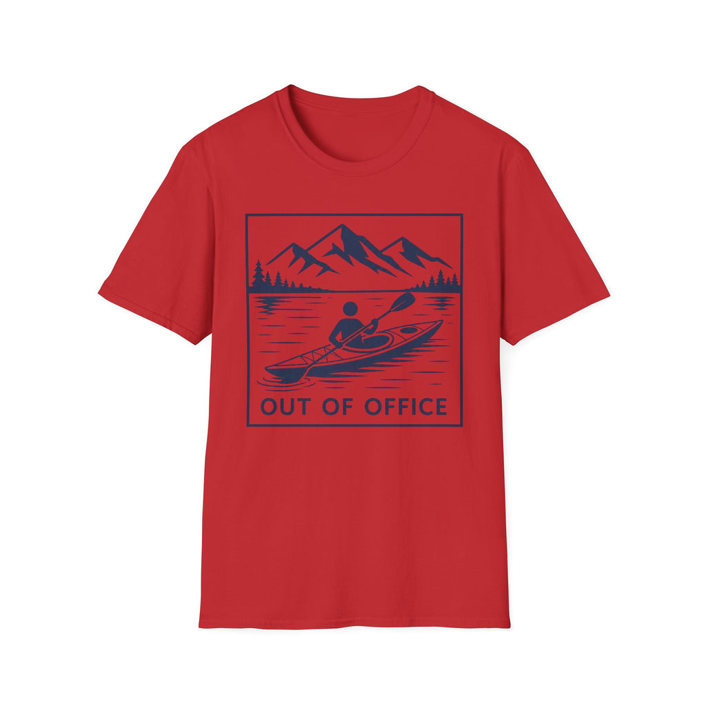 Out Of Office Kayaking T-Shirt — Mountain Lake Adventure Tee
