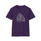 Otter Love T-Shirt — Hand-Drawn Pair Illustration
