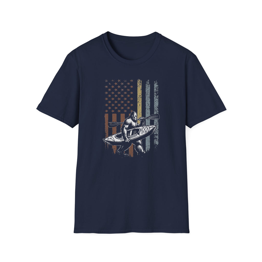 Kayak American Flag T-Shirt