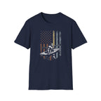 Kayak American Flag T-Shirt