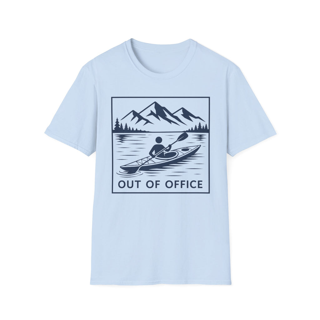 Out Of Office Kayaking T-Shirt — Mountain Lake Adventure Tee