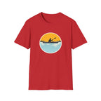 Kayaking Sunset T-Shirt — Paddle Silhouette Tee