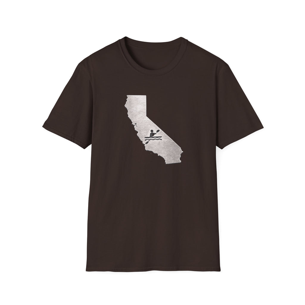 California Map kayak T-Shirt — State Outline