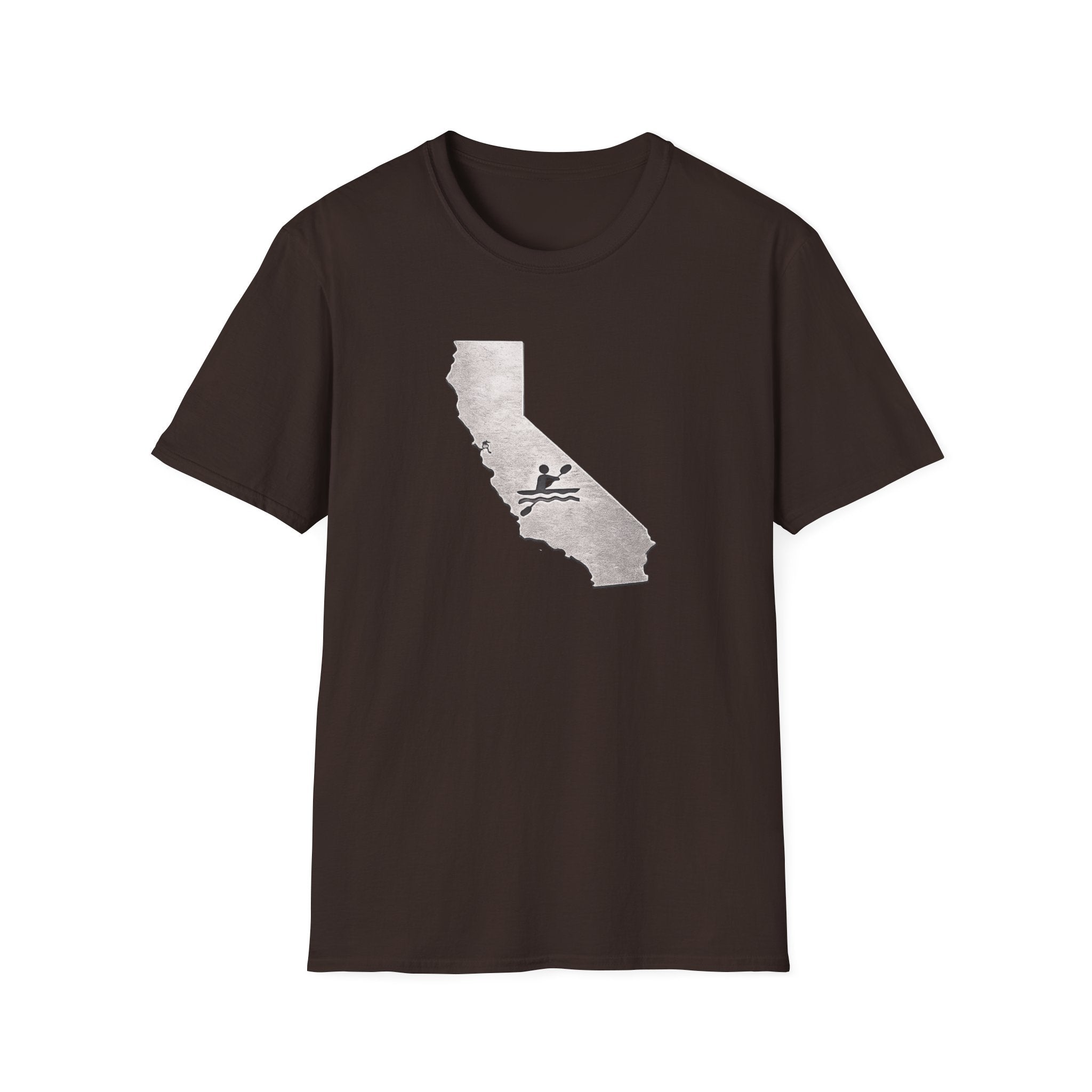 California Map kayak T-Shirt — State Outline
