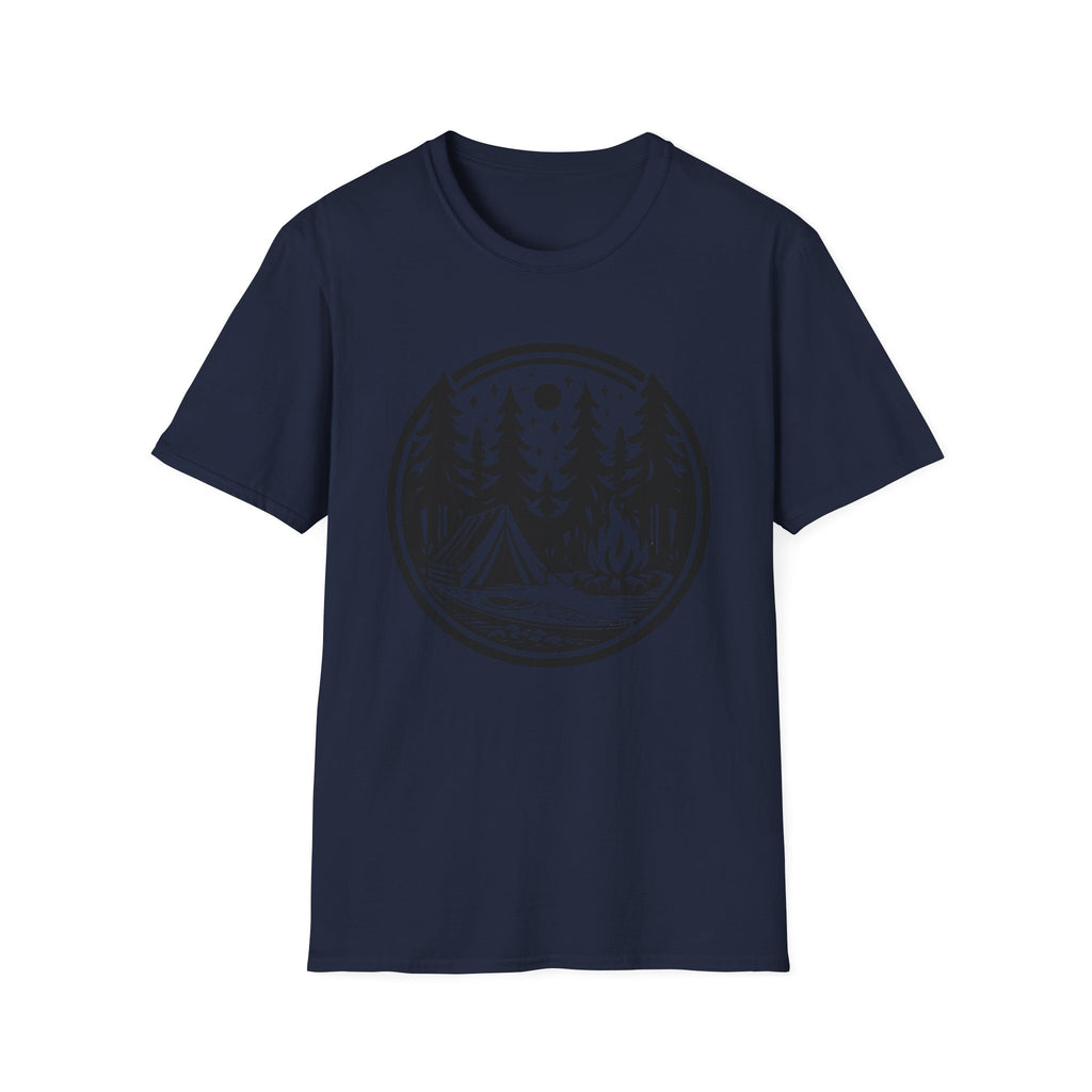 Camping Circle Outdoor Graphic T-Shirt