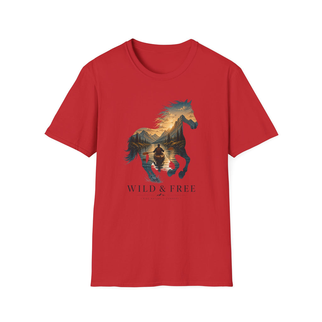 Wild & Free Horse Kayaking T-Shirt