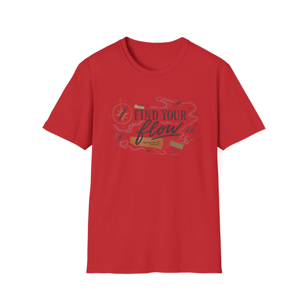 Find Your Flow T-Shirt — Kayak & Compass Adventure Tee