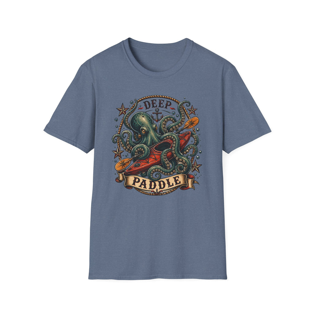 Deep Paddle Octopus kayaking adventure Tee