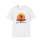 Life Balance Silhouette karate crane pose