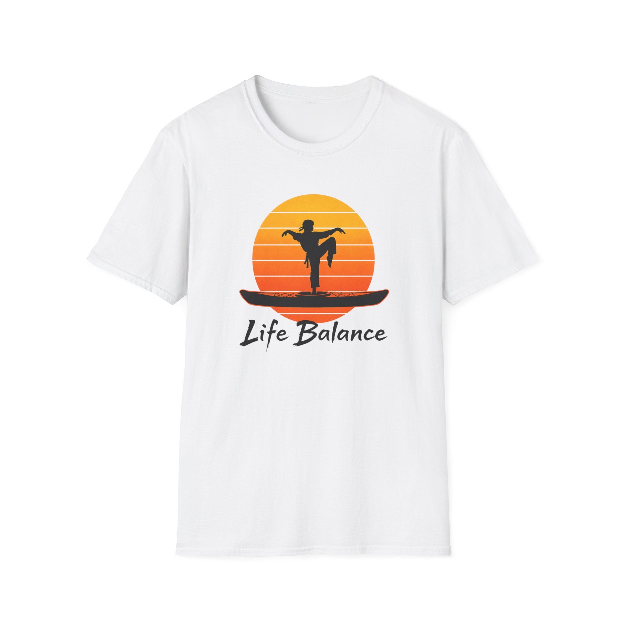 Life Balance Silhouette karate crane pose